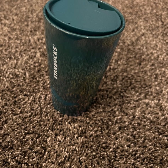 Starbucks Holographic Chrome Teal Purple Mermaid Ceramic Cup Spring 2023 NWT - Picture 5 of 5